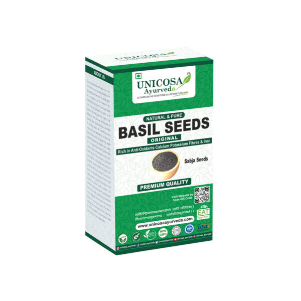 Natural Sabja Basil Seeds good for Heart Health -Hair-Skin-Body Heat-Weight Loss - Image 2